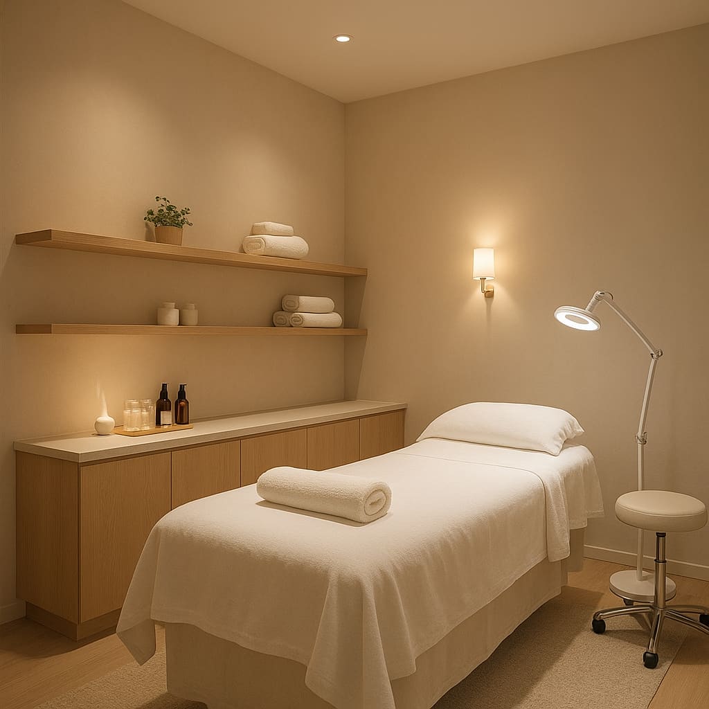 Facial treatment room